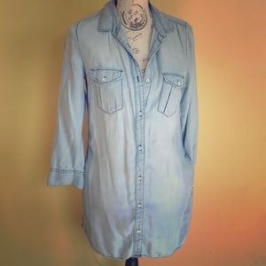 Denim light blue dress